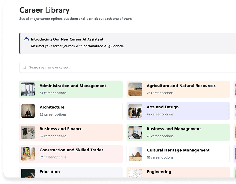 Small illustration of career guidance books